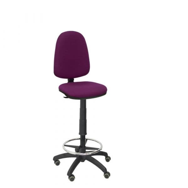 PYC Ayna Bali Taburete Ruedas Parquet Morada