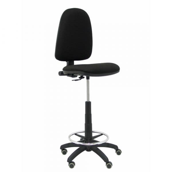 PYC Ayna Bali Stool Rodas de Parquet Preto