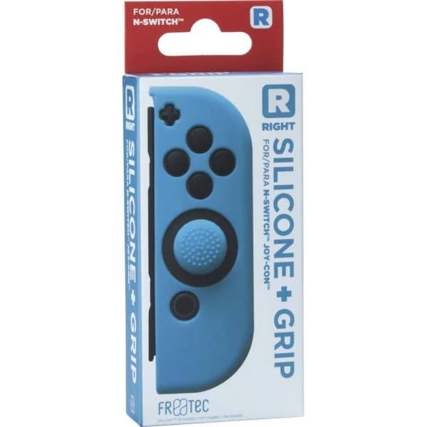 Freektec Capa de Silicone + Grips Blue Joy-Con Direito Switch