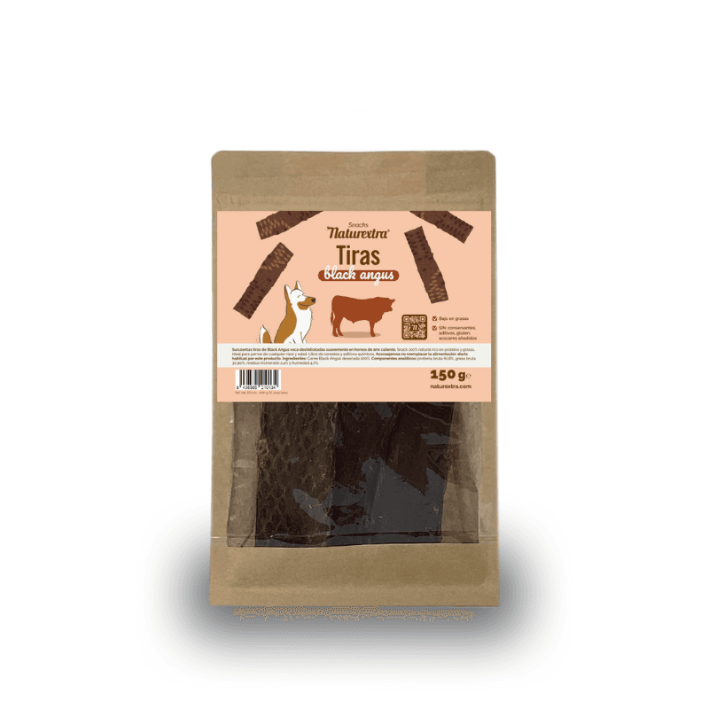 Naturextra Snack Tiras de Carne Back Angus para perros