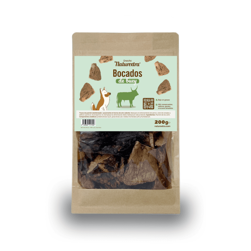 Naturextra Snack Bocados de buey para perros