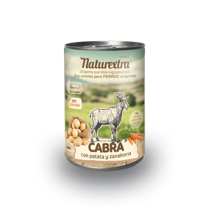 Naturextra comida húmeda para perros de cabra