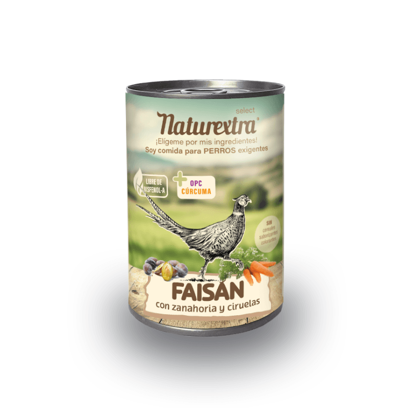 Naturextra comida húmeda para perros de faisán