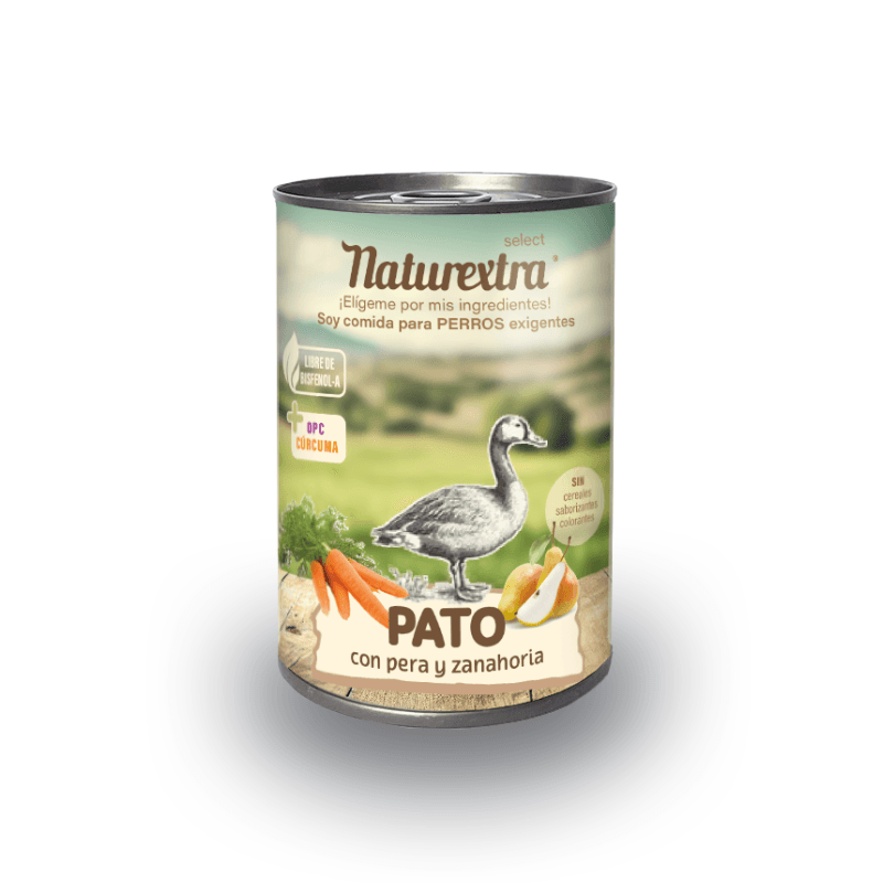 Naturextra comida húmeda para perros de Pato