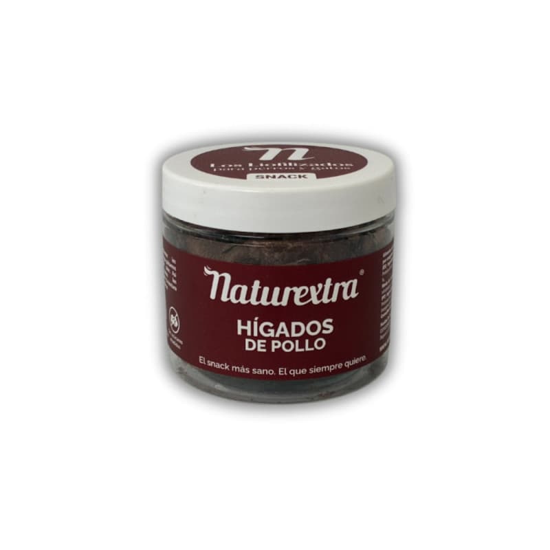 Naturextra Snacks Liofilizados Hígados de pollo para perros y gatos