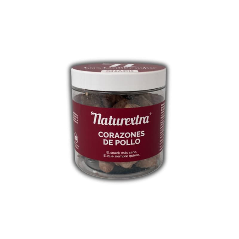 Naturextra Snacks Liofilizados Corazones de pollo para perros y gatos