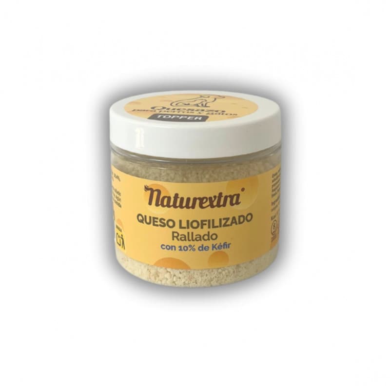 Naturextra Queso Liofilizado Rallado con Kéfir para perros y gatos