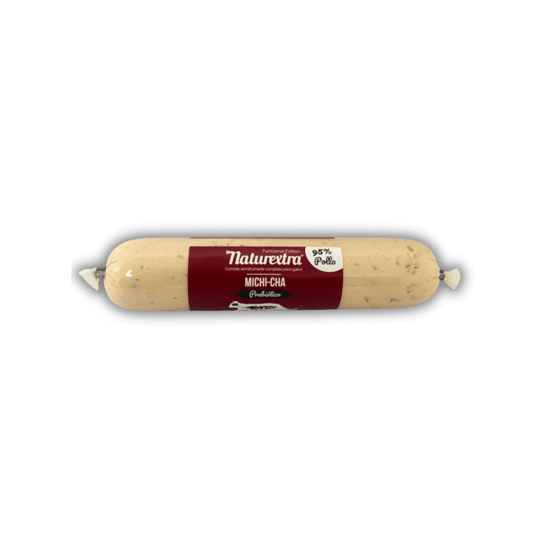 Naturextra Michi-chas Salchicha para gato de pollo, inulina y salmón