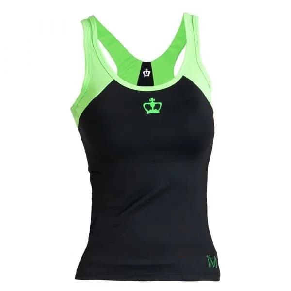 Black Crown Mm Short Sleeve T-shirt Verde,Preto XL Mulher