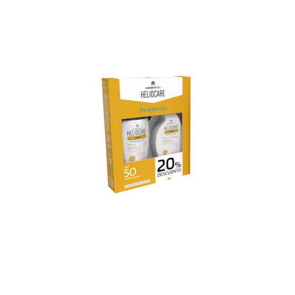 Protetor Solar Heliocare 360° Pediatrics Mineral Pele Atópica SPF50+ 50ml + Atopic Lotion Spray SPF50 250ml