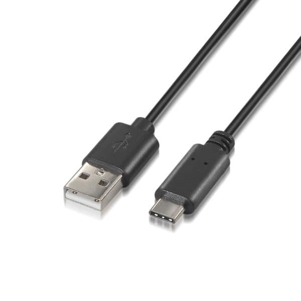 Aisens Cabo usb Macho - usb C Macho 2M (preto) - A1070052