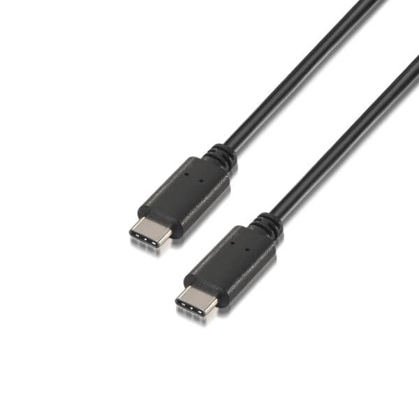 Aisens Cabo usb C Macho - usb C Macho 2.0 1M (preto) - A1070056