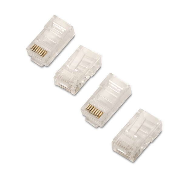 Conector RJ45 AISENS / Cat.6 / 10 uds / Preto / A139-0297