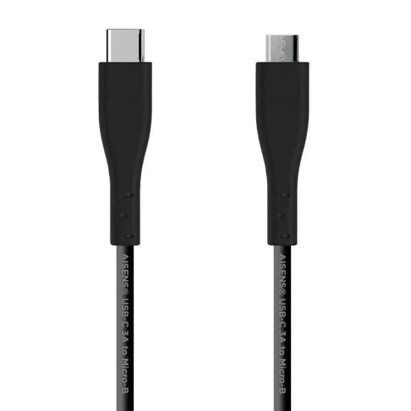 Aisens Cabo usb C Macho - Micro usb B Macho 1M (preto) - A1070349