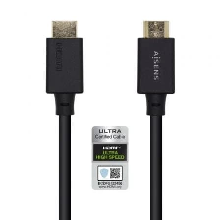Aisens Cabo Hdmi Ethernet 8K 0.5m Black