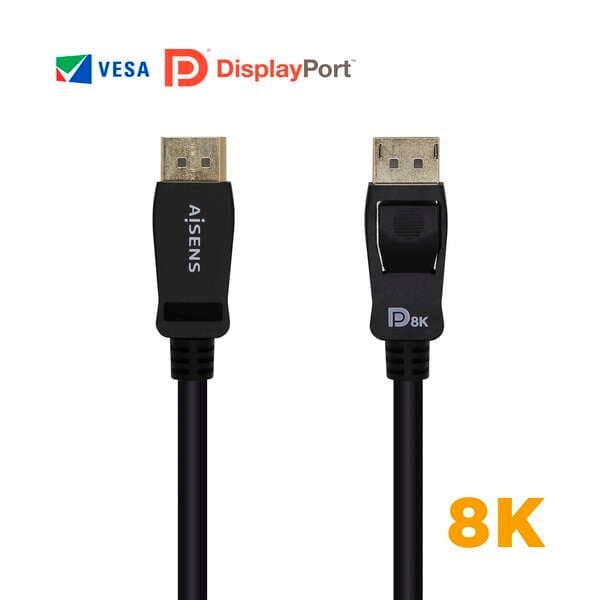 Aisens Cabo Displayport 8k 1m Preto (A149-0431)