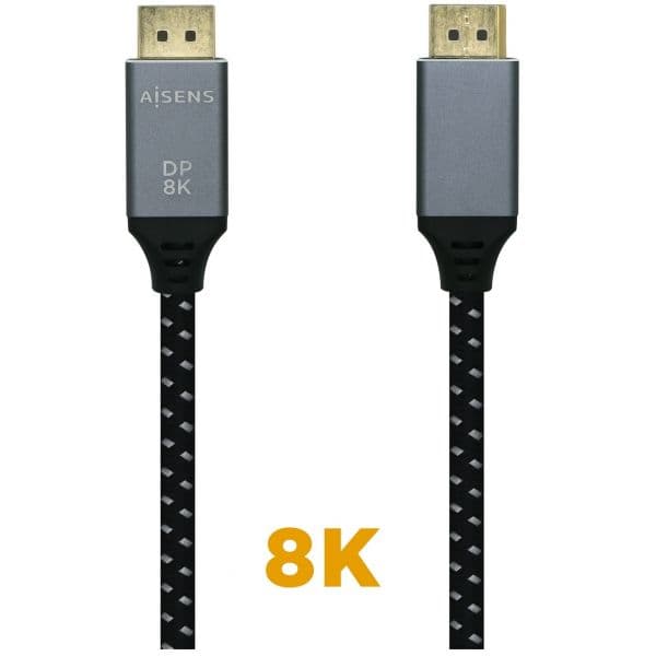 Aisens Cabo Displayport 8K 60hz 1.5m Cinzento (A149-0436)