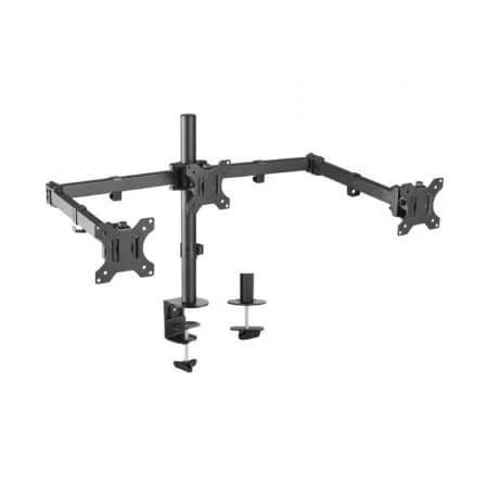 Aisens Suporte Braço Duplo p/ 3 Monitores 13-27" Máx 7Kg