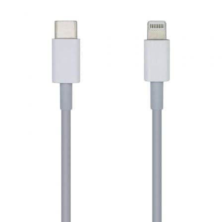 AISENS Cabo USB-C 2.0 para Lightning 1m White