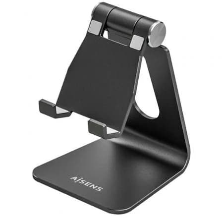 AISENS Suporte de Mesa M Ajustável Smartphones/Tablet´s (Preto) - MS1PM-084