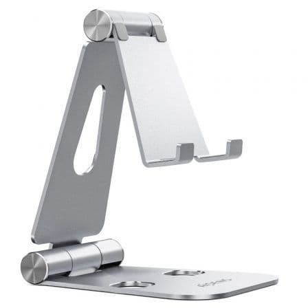 AISENS Suporte de Mesa XL Ajustável Smartphone/Tablet´s (Prateado) - MS2PXL-092