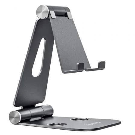 AISENS Suporte de Mesa XL Ajustável Smartphone/Tablet´s (Cinzento) - MS2PXL-094