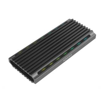 Aisens Caixa Externa ASM2-RGB011GR M.2 SATA/NVMe USB-C 3.2 Gen 2 Cinzenta