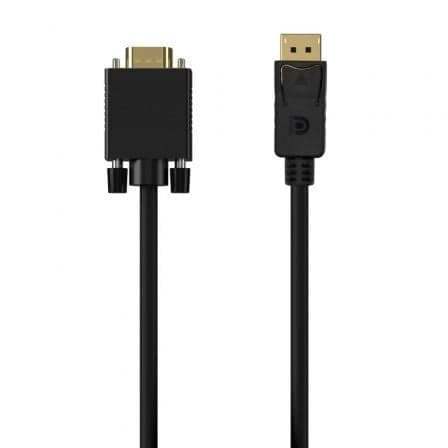 Aisens A125-0552 Cabo Conversor DisplayPort para VGA Preto 1.0M