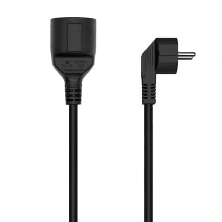 AISENS Cabo de Alimentação Schuko CEE7/M-CEE7/H Preto 5.0m