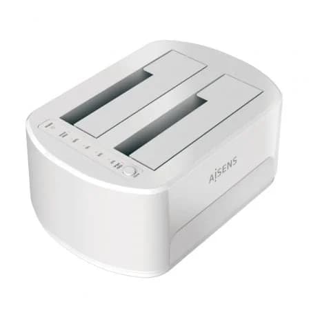 Aisens Dock 2xSATA 2,5"/3,5" USB 3.1 White - ASDS-D02W