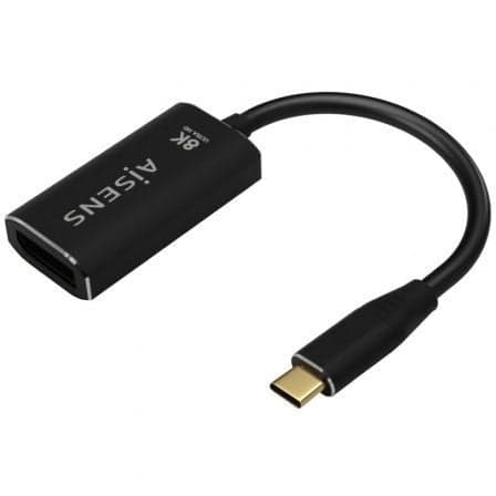 Aisens Conversor USB Tipo-C Macho para DisplayPort Fêmea A109-0690 15cm Preto