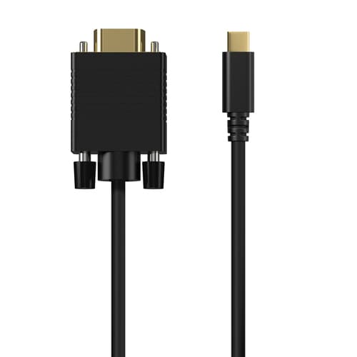 Aisens Cabo Conversor USB-C Macho para VGA Macho, 0.8m, Preto, A109-0692
