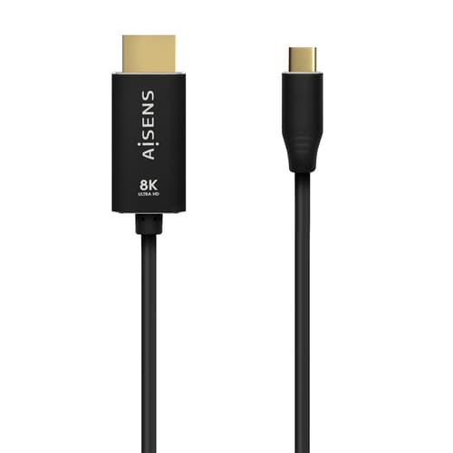 Aisens Conversor USB-C Macho - HDMI 8K Macho 1m Preto - A109-0711