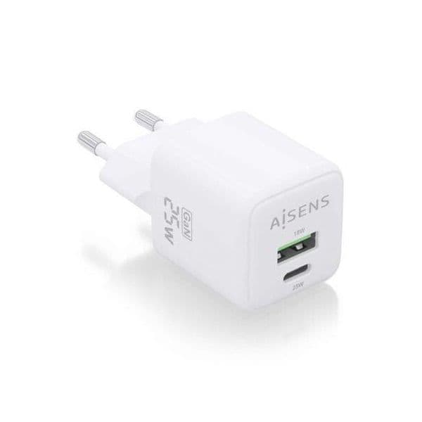 Aisens Carregador GaN 25W Branco