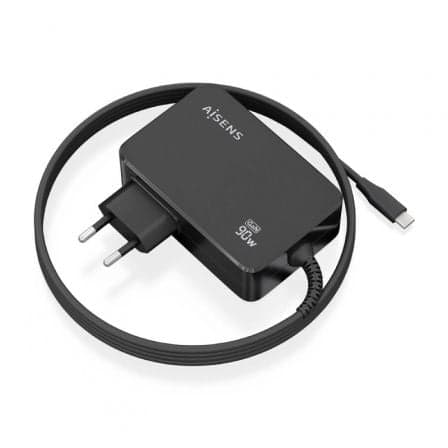 Aisens ASCH-1PD90WL034-BK Carregador de Parede 90W GaN PD3.0 USB-C Preto