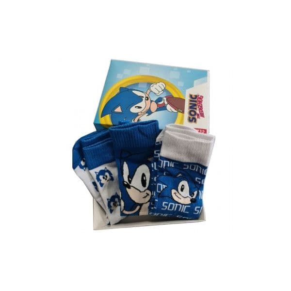 SEGA Meias Sortidas Sonic The Hedgehog Adulto 3 Unidades