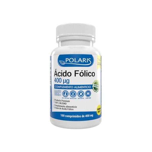 Polaris Ácido Fólico 400mcg 100 Comprimidos de 400ug