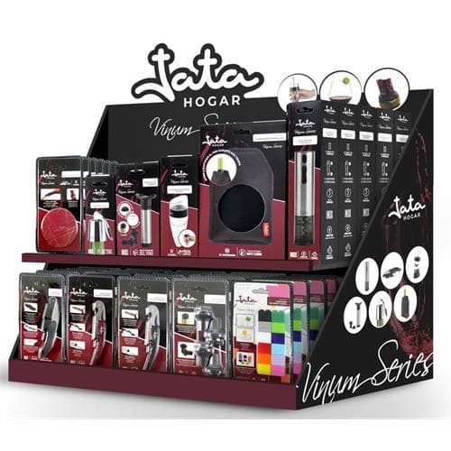 Jata Expositor Vinhos HBOX0122 Aço Inoxidável 29.0cm x 62.0cm x 43.0cm 11 Referências