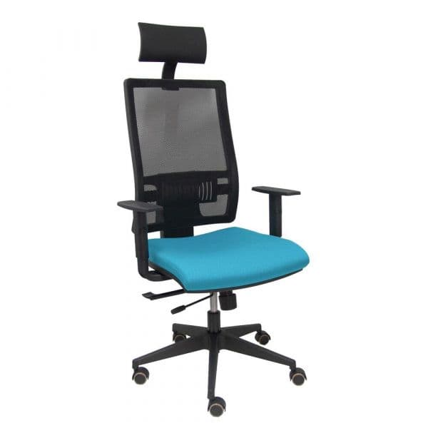 PYC Cadeira de Escritório com Apoio p/ a Cabeça Horna Traslack Bali Azul Claro - S5703771
