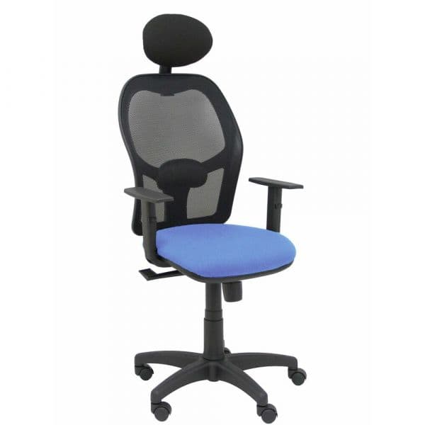 PYC Cadeira de Escritório com Apoio p/ a Cabeça B10CRNC Azul Claro - S5703916