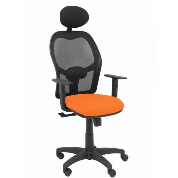 PYC Cadeira de Escritório com Apoio p/ a Cabeça B10CRNC Laranja - S5703933