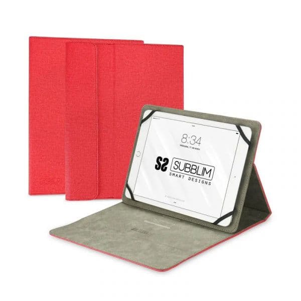 Subblim Capa Teclado Clever Stand (10.1'') Red