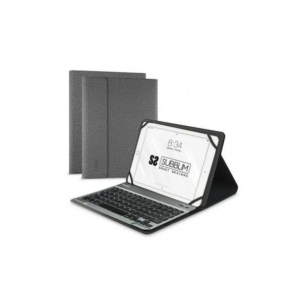 Subblim Keytab Pro Bluetooth Capa com Teclado 10.1" Universal Grey (Espanhol) - SUB-KT2-BT0002