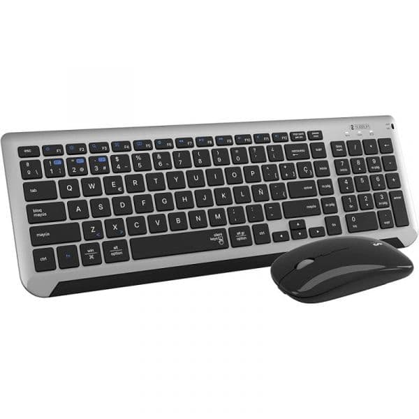 Teclado Subblim Prestige Combo Multi-Dispositivo Sem Fios + Rato Cinzento/Preto (Teclado Espanhol)