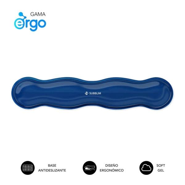 Subblim Ergo Crystal Flex Apoio de Pulso Gel Refrigerante Antideslizante Azul Escuro