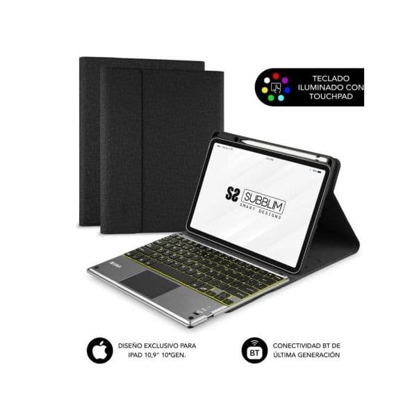 Subblim Capa Teclado KeyTab Pro BT para iPad 10ª e 11ª Geração 10.9" e 11" Preta