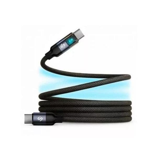 Subblim PowerMag LED Cabo USB-C para USB-C 100W Preto 2m