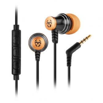 Krom Auriculares com Fio + Micro Kinear Black / Orange