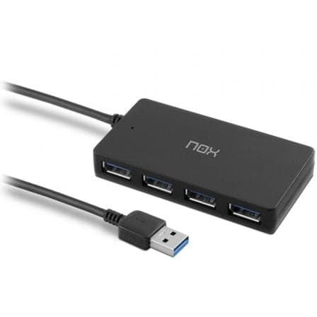 NOX Hub USB3.0 4 Portas One Preto - NXLITEHUBONE