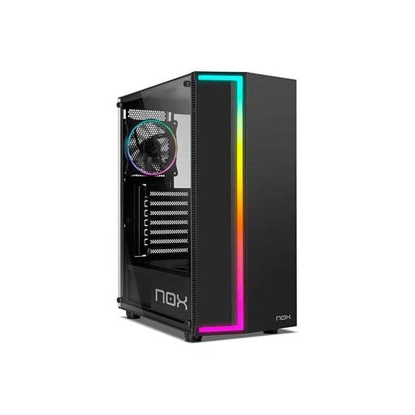 NOX Infinity Gamma Vidro Temperado USB 3.0 ARGB Preta